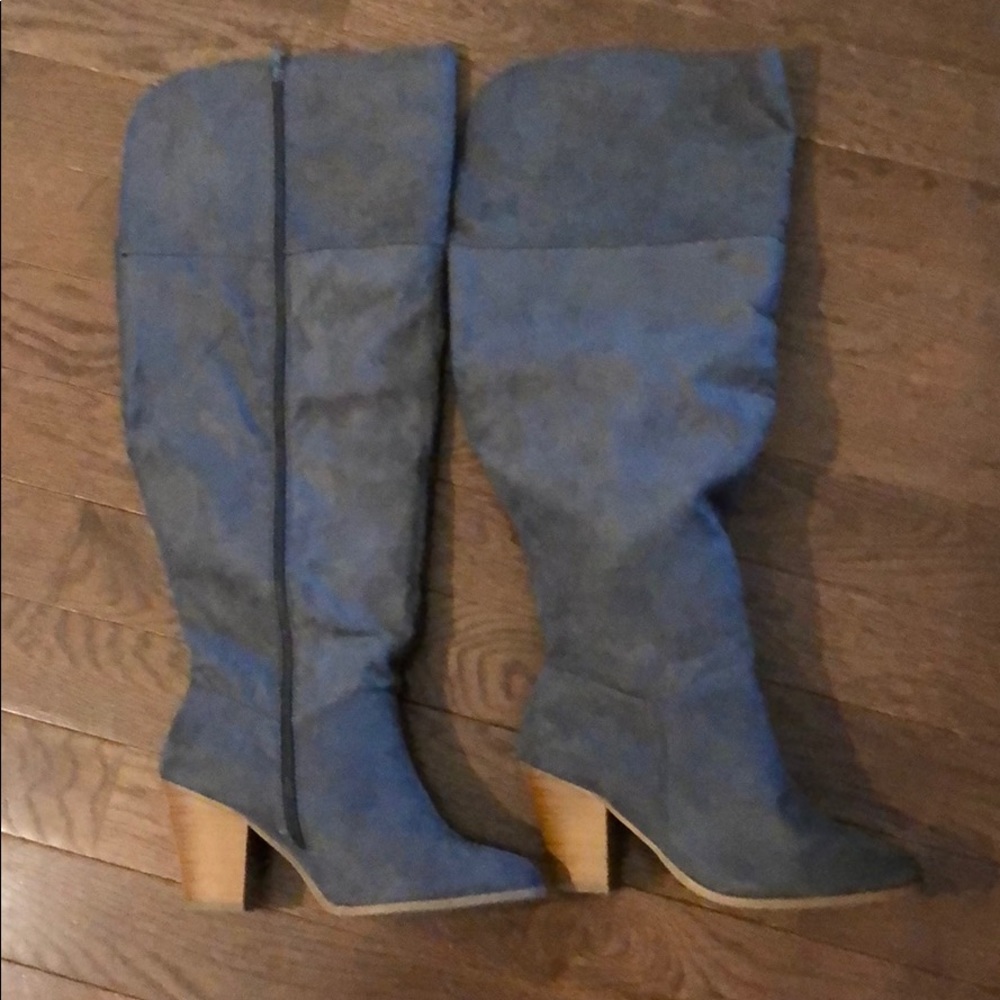 NWT LANE BRYANT OVER THE KNEE BOOTS SZ 12W